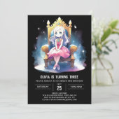 Invitation Imaginaire imprimable Princesse Anniversaire (Debout devant)