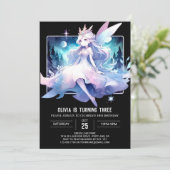 Invitation Imaginaire Joyeux anniversaire de fête (Debout devant)