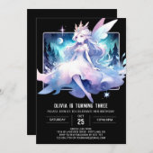 Invitation Imaginaire Joyeux anniversaire de fête (Devant / Derrière)