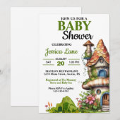 Invitation Imaginaire Magique Fairy House Baby shower (Devant / Derrière)