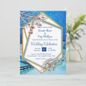 Invitation Imaginaire Mariage d'hiver (Debout devant)