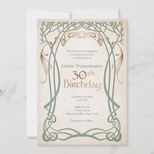 Invitation Imaginaire médiéval 30e anniversaire (Devant)