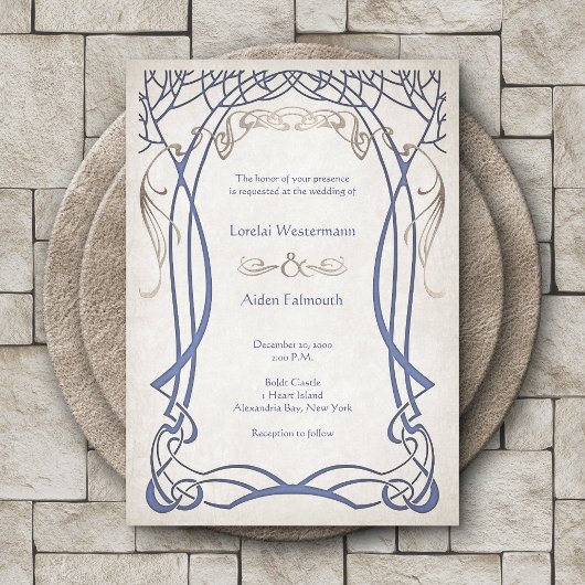 Invitation Imaginaire médiéval Celtic Mariage