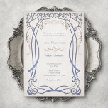 Invitation Imaginaire médiéval Celtic Mariage<br><div class="desc">Ces invitations sont ici pour des fêtes. Les pièces de coordination de cette suite de faire-part de mariage d'imaginaire sont dotées d'arbres gracieux de style celtique ou elfe, avec des détails de fausse feuille et du texte céleste sur parchemin. Parfait pour votre anniversaire de mariage ou de joueur de haut...</div>