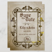 Invitation Imaginaire médiéval personnalisable (Devant / Derrière)