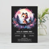 Invitation Imaginaire minimaliste Tigre Anniversaire (Debout devant)