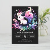 Invitation Imaginaire moderne Chat Anniversaire (Debout devant)