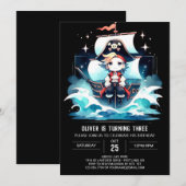 Invitation Imaginaire Moderne Pirate Anniversaire (Devant / Derrière)