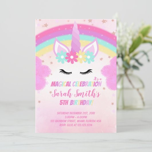 Invitation Imaginaire modifiable (Debout devant)