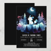 Invitation Imaginaire numérique Chat Anniversaire (Devant / Derrière)