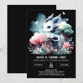 Invitation Imaginaire numérique Dragon Anniversaire (Devant / Derrière)