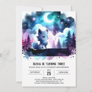 Invitation Imaginaire numérique Wolf Anniversaire