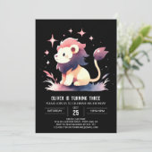 Invitation Imaginaire Oiseau de lion adorable (Debout devant)