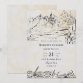 Invitation Imaginaire Paysage Rôle Jeu de rôle Campagne (Devant / Derrière)