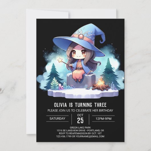 Invitation Imaginaire Petit Assistant Anniversaire (Devant)