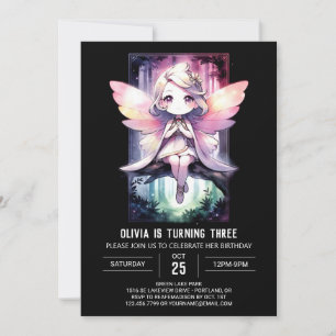 Invitation Imaginaire Petite Fée Anniversaire