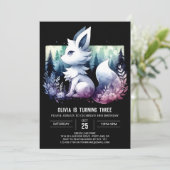 Invitation Imaginaire Simple Wolf Anniversaire (Debout devant)