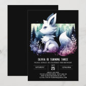 Invitation Imaginaire Simple Wolf Anniversaire (Devant / Derrière)