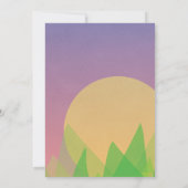 Invitation Imaginaire Thème Dragon Sleepover Campout (Dos)