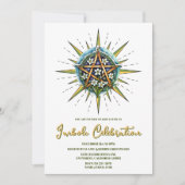 Invitation Imbolic Sunshine Snowdrop Pentacle Pagan Holiday (Devant)