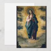 Invitation Immaculée Conception de Zurbarán (Devant / Derrière)