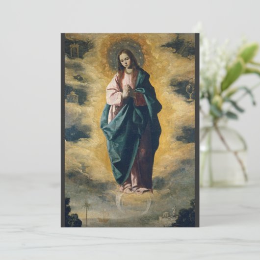 Invitation Immaculée Conception par Zurbarán (Debout devant)