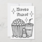 Invitation iMovie Heure Thématique Anniversaire (Devant)