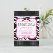 Invitation impertinent de sweet sixteen (Debout devant)