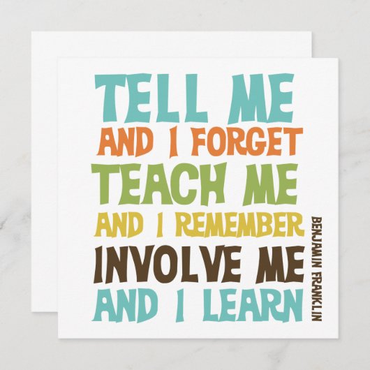 Invitation Impliquez-moi un devis inspirant (Devant / Derrière)