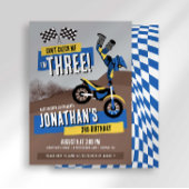 Invitation Impossible de m'attraper, j'ai trois ans, annivers