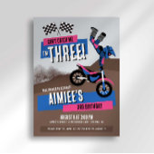 Invitation Impossible de m'attraper, j'ai trois ans, annivers