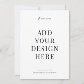 Invitation Impression 5x7" Invitations d'affaires (Devant)