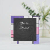 Invitation Impression blanc rose rose clair (Debout devant)