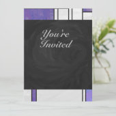 Invitation Impression blanc rose rose clair (Debout devant)