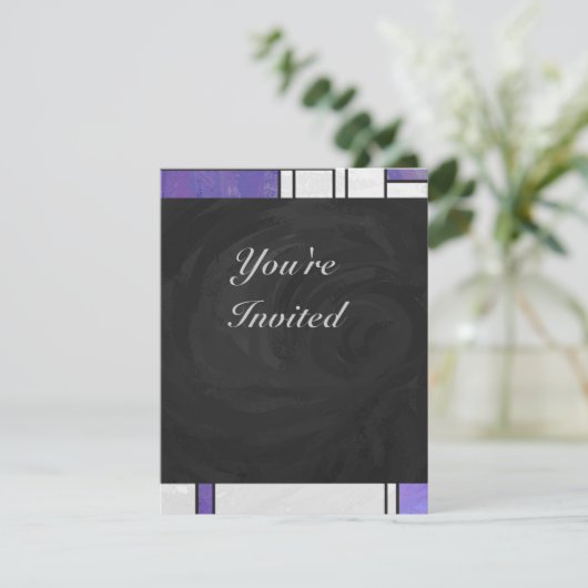 Invitation Impression blanc rose rose clair (Debout devant)