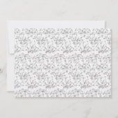 Invitation Impression botanique monochrome sans couture (Devant)