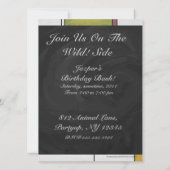 Invitation Impression Brown jaune vert (Dos)
