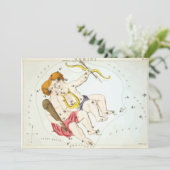Invitation Impression d'antiquité Gemini Constellation Mirror (Debout devant)