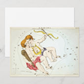 Invitation Impression d'antiquité Gemini Constellation Mirror (Devant / Derrière)