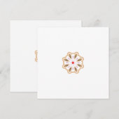 Invitation Impression d'art floral Mandala | Décor Boho (Devant / Derrière)