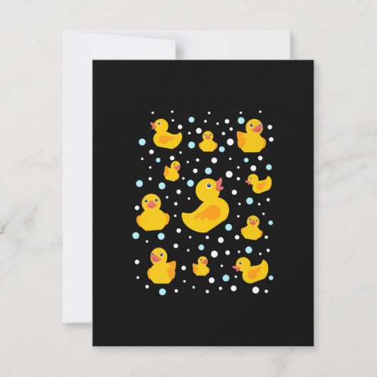 Invitation Impression de canard en caoutchouc (Devant)