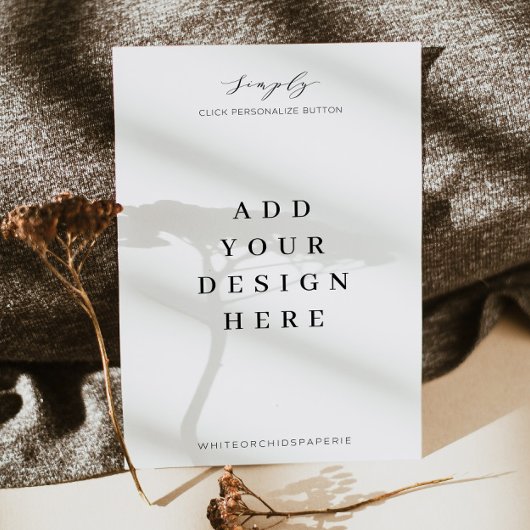 Invitation Impression de carton d'invitation 13x18 cm