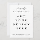 Invitation Impression de carton d'invitation 5"x7" (Devant)