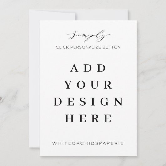 Invitation Impression de carton d'invitation 5"x7" (Devant)