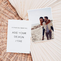 Impression de carton d'invitation photo portrait 1