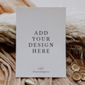 Invitation Impression de carton d'invitation portrait 5x7"