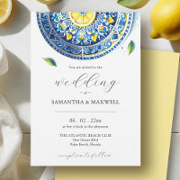 Impression de Cartons d'Invitation de Mariage Bleu