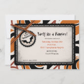 Invitation Impression de chauve-souris et de Wacky Halloween (Dos)