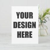 Invitation Impression de conception personnalisée sur invitat (Debout devant)