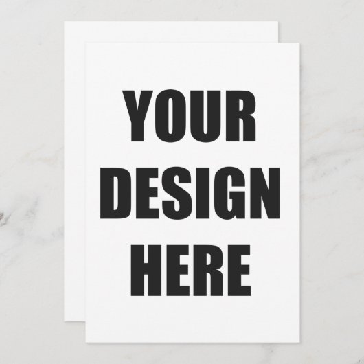 Invitation Impression de conception personnalisée sur invitat (Devant / Derrière)